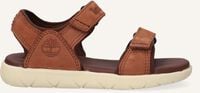 Bruine TIMBERLAND Platte sandalen NUBBLE SANDAL LTHR 2 STRAP - medium