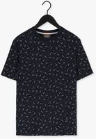 Donkerblauwe SCOTCH & SODA T-shirt PRINTED JERSEY CREWNECK T-SHIRT IN ORGANIC COTTON
