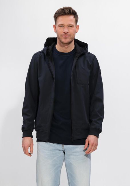 Donkerblauwe AIRFORCE Jack SOFTSHELL JACKET CHESTPOCKET - large