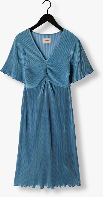 Blauwe FREEBIRD Midi jurk JER-PLISSE-SPLIT-PES-23-2 - large
