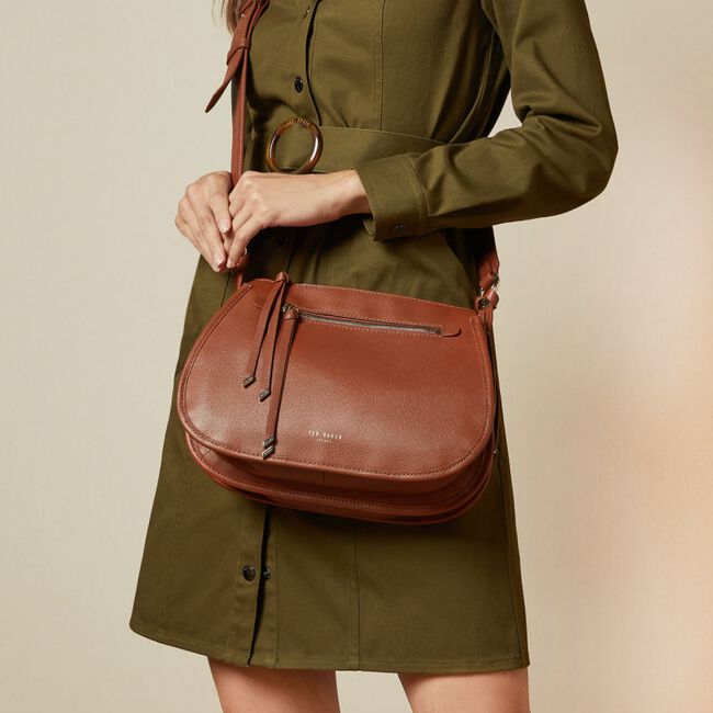 Cognac TED BAKER Schoudertas HETHERR Cognac TED BAKER Schoudertas HETHERR - large