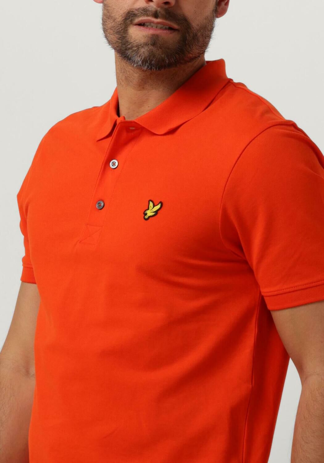 LYLE & SCOTT Heren Polo's & T-shirts Plain Polo Oranje