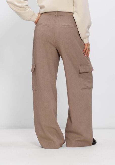 Lichtgrijze MSCH COPENHAGEN Broeken MSCHZETA MICHELLE HW PANTS - large