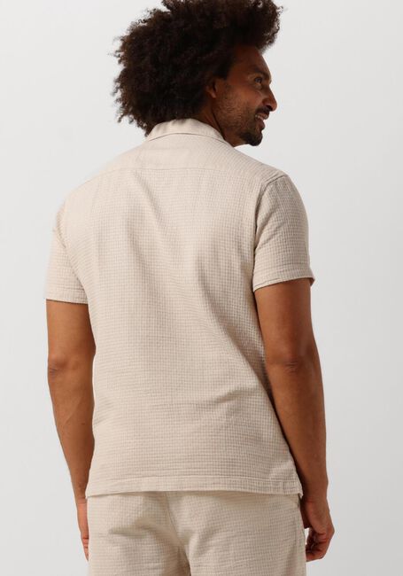 Beige SELECTED HOMME Casual overhemd SLHREG-WEST SHIRT SS RESORT CAMP - large