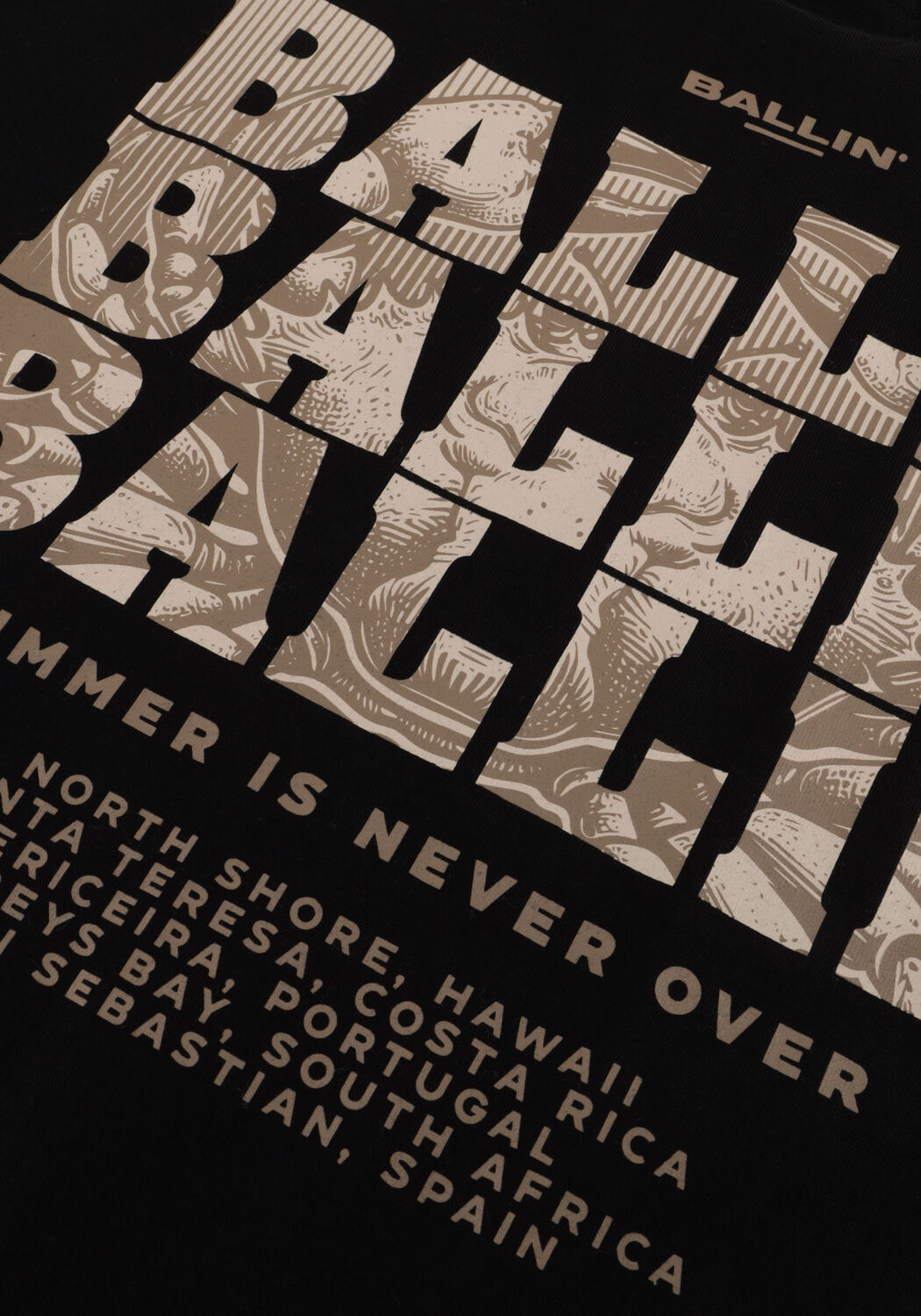 Zwarte BALLIN T-shirt 017127 - large