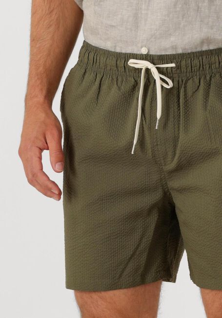 Olijf SELECTED HOMME Zwembroeken SLHCOOPER-SEERSUCKER SWIMSHORTS - large