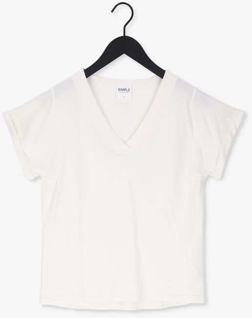 Gebroken wit SIMPLE T-shirt JERSEY TOP - large