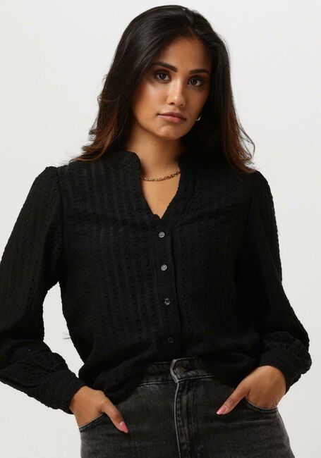 Zwarte OBJECT Blouses OBJFEODORA MARIKA NEW SHIRT E AW FAIR 23 - large