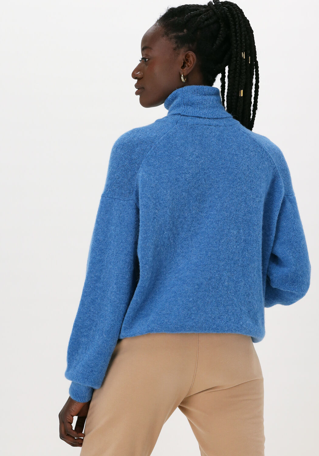 blauwe 10days coltrui soft turtleneck sweat