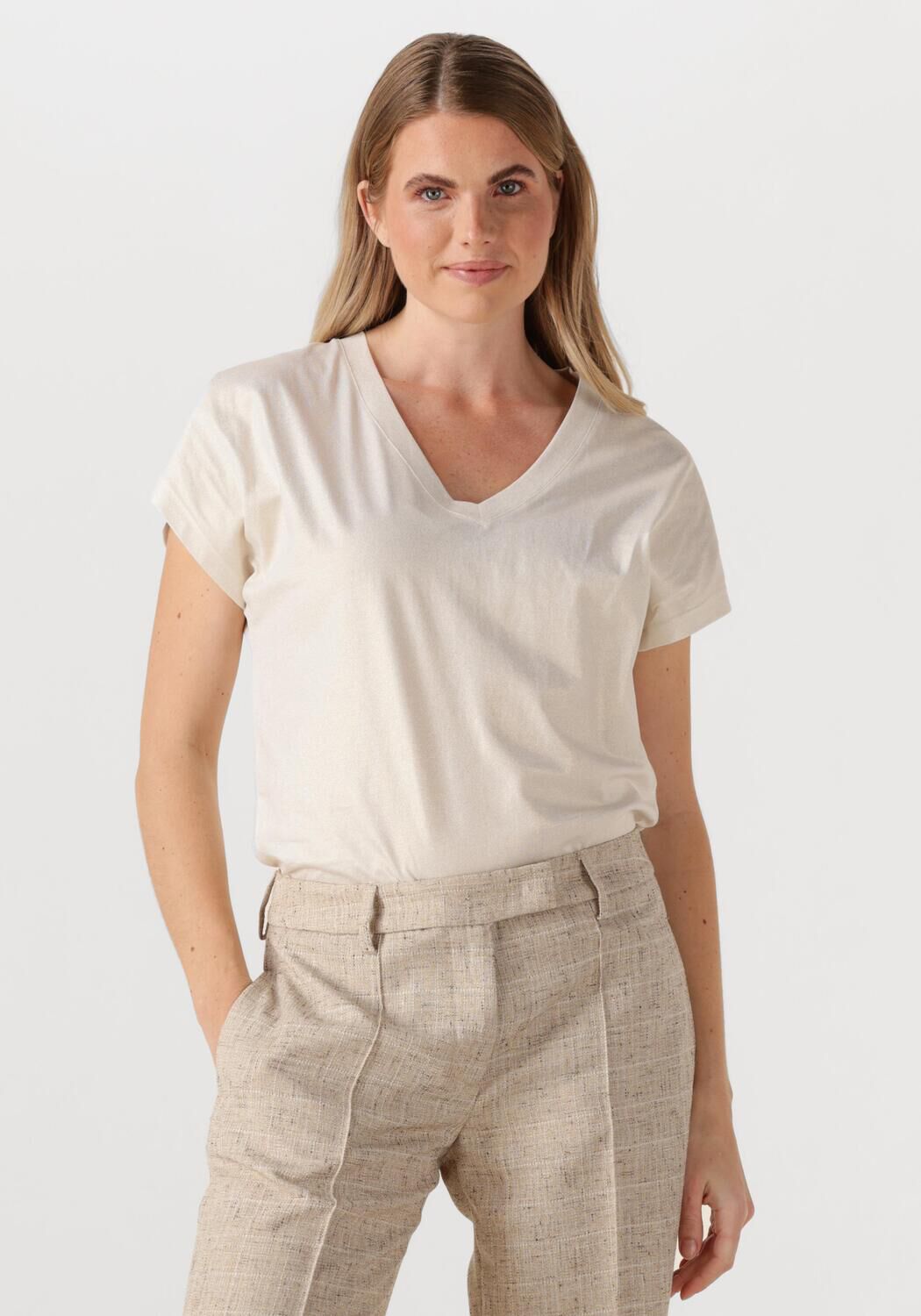Beaumont Khloe Top met korte mouwen Beige Dames