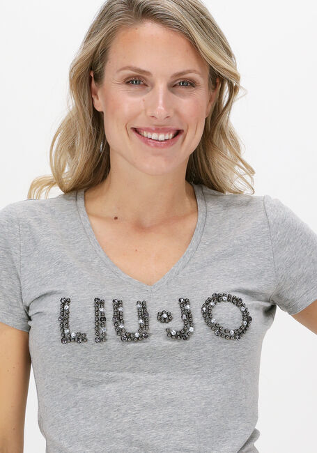Grijze LIU JO T-shirt T-SHIRT MODA M/C - large