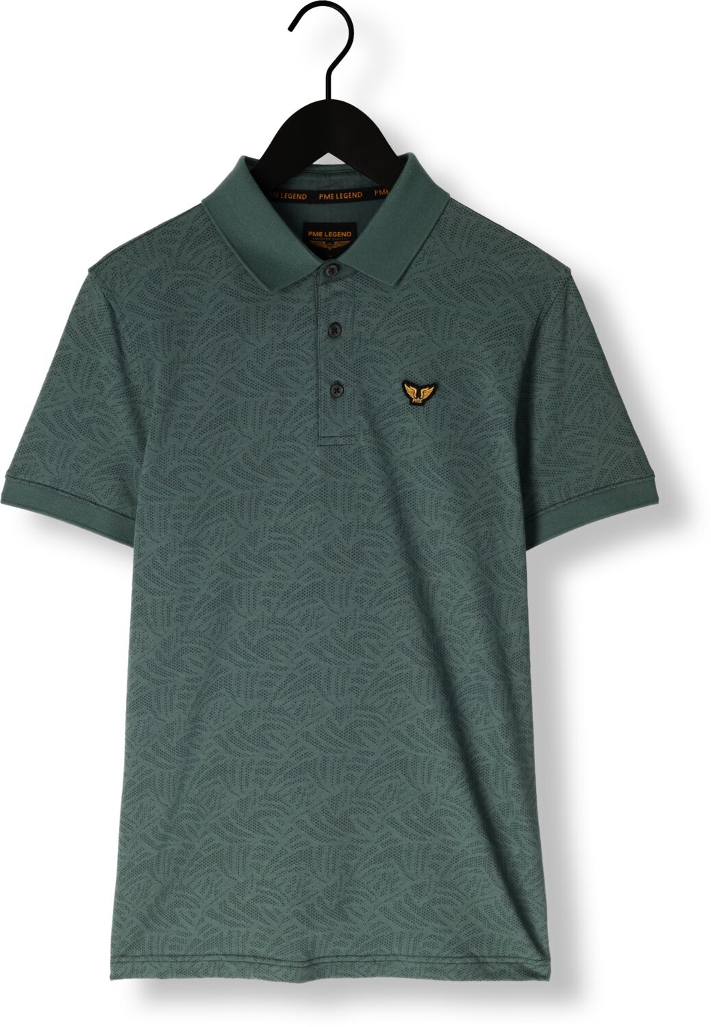 PME LEGEND Heren Polo's & T-shirts Short Sleeve Polo Jacquard Jersey Groen
