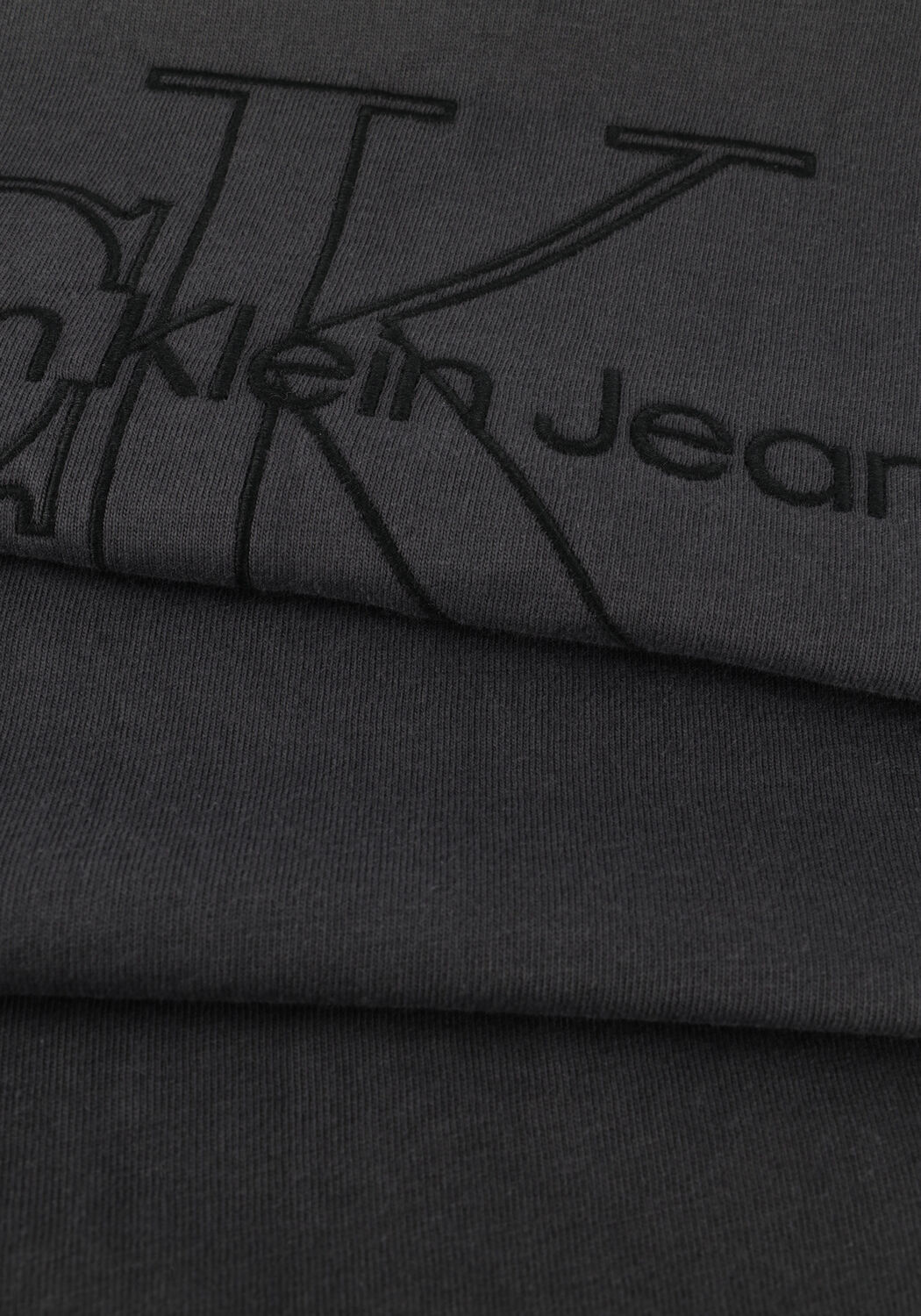 Grijze CALVIN KLEIN Mini jurk EMBROIDERED MONOLOGO TEE DRESS - large