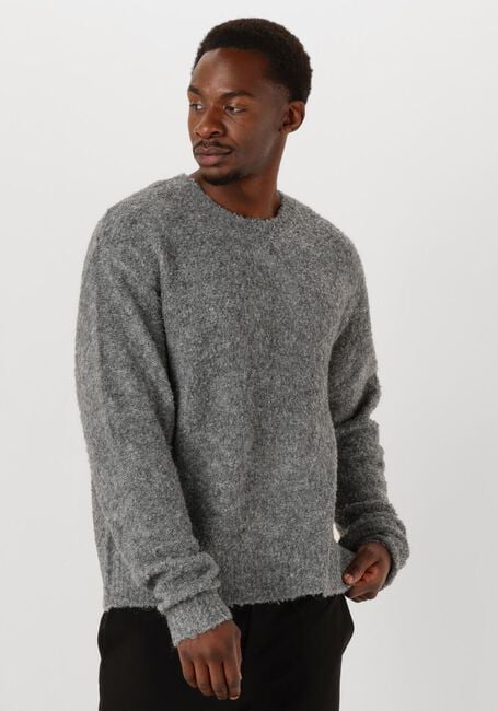 Grijze WOODBIRD Trui WBKURT LOOP CREW - large
