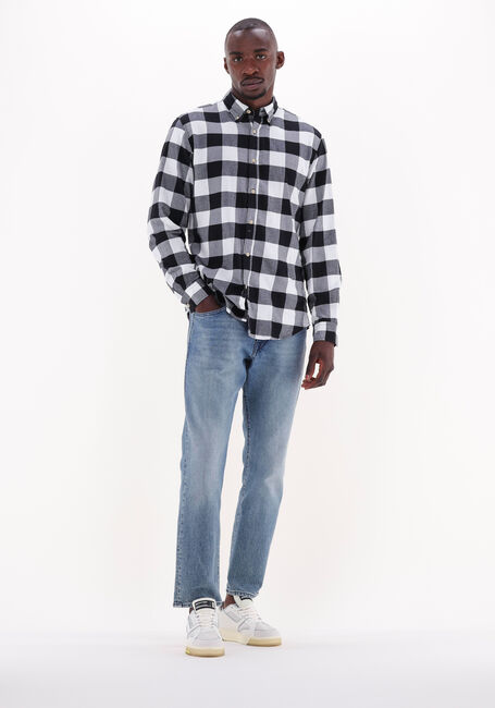Zwarte SELECTED HOMME Casual overhemd SLIMFLANNEL SHIRT LS W NAW - large