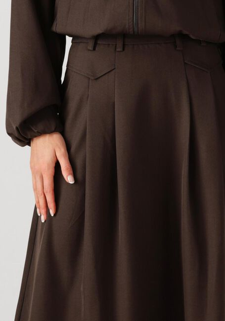Bruine CO'COUTURE Maxirok LUNA POCKET PLEAT SKIRT - large