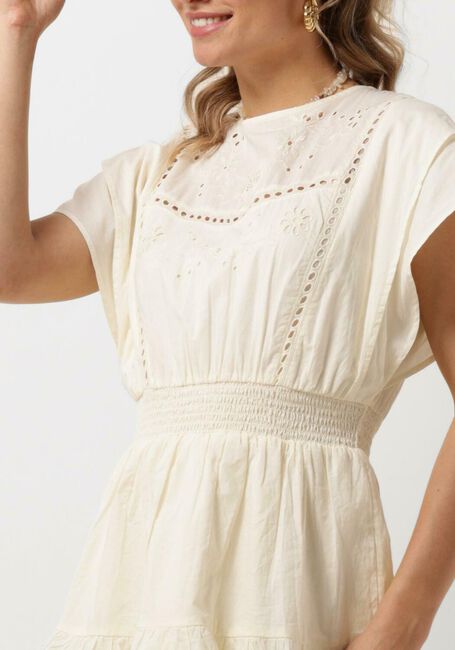 Gebroken wit SCOTCH & SODA Mini jurk MINI DRESS WITH BRODERIE ANGLAISE - large