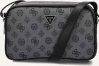 Grijze GUESS Schoudertas PEONY CAMERA BAG DOUBLE ZIP - medium
