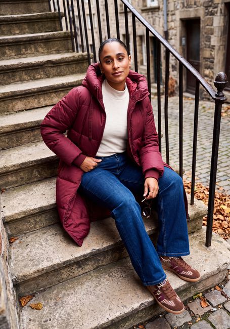 Bordeaux MOS MOSH Gewatteerde jas MMNOVA SQUARE DOWN COAT - large