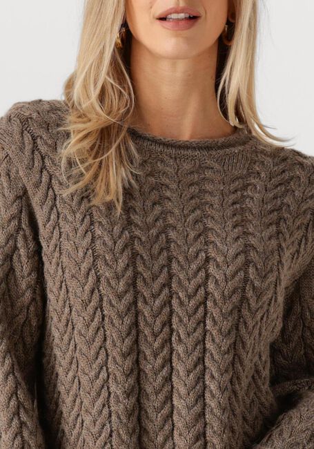 Bruine MODSTRÖM Trui KURTISMD O-NECK - large