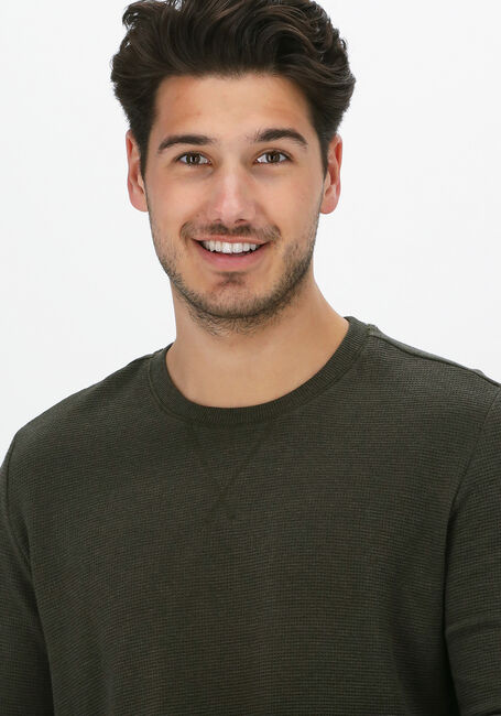 Olijf TOMMY JEANS Trui TJM WAFFLE SNIT - large