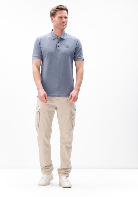 Blauwe PME LEGEND Polo POPCORN JERSEY - large