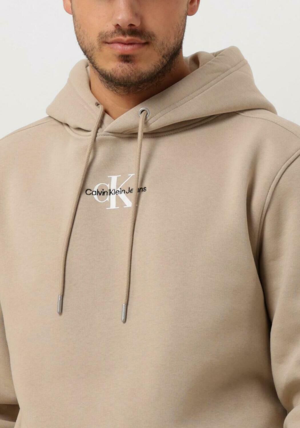 CALVIN KLEIN Heren Truien & Vesten Monologo Hoodie Taupe