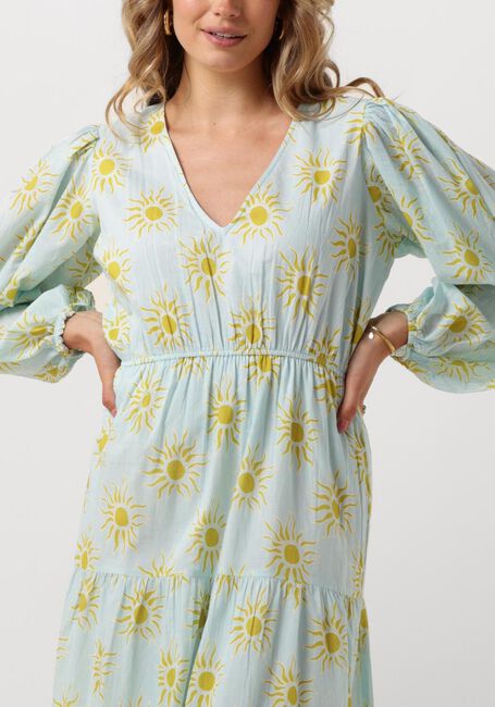Lichtblauwe OMODA ATELIER Maxi jurk X KAE      - large