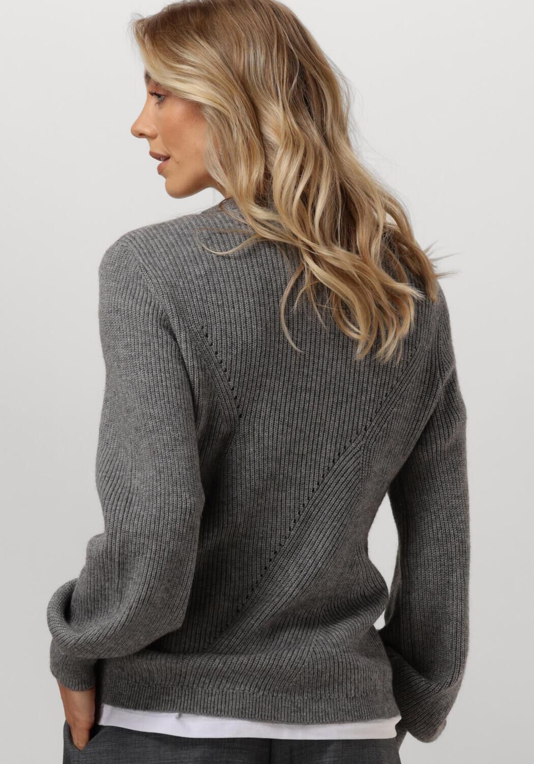 OBJECT Dames Truien & Vesten Objditte Re L s Knit Pullover Grijs