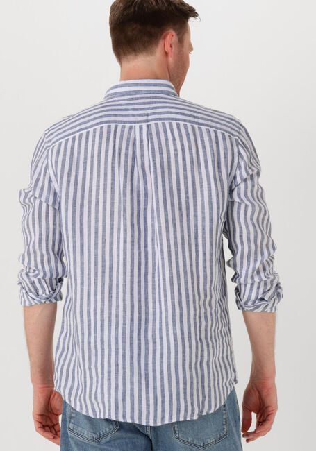 Blauwe TOMMY HILFIGER Casual overhemd LINEN ESSENTIAL STRIPE RF SHIRT - large