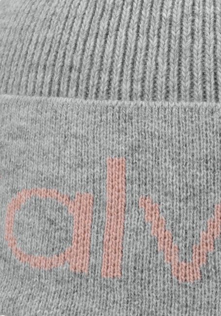 Grijze CALVIN KLEIN Muts ECO KNIT BEANIE Grijze CALVIN KLEIN Muts ECO KNIT BEANIE - large