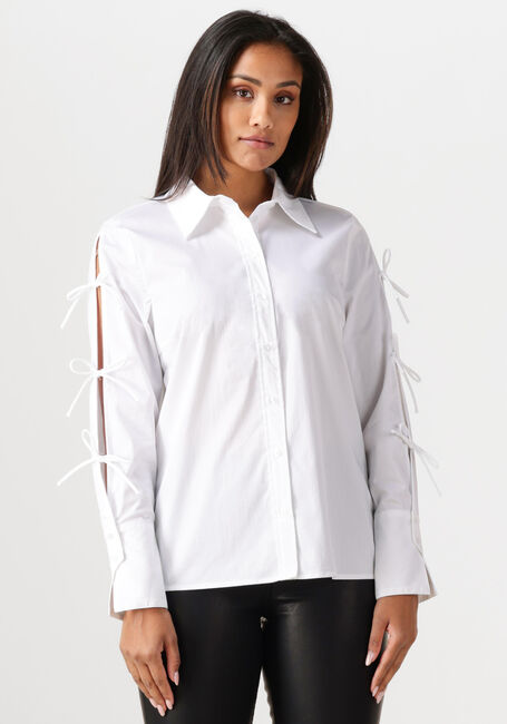 Witte CO'COUTURE Blouses POPPY TIE SLEEVE SHIRT - large