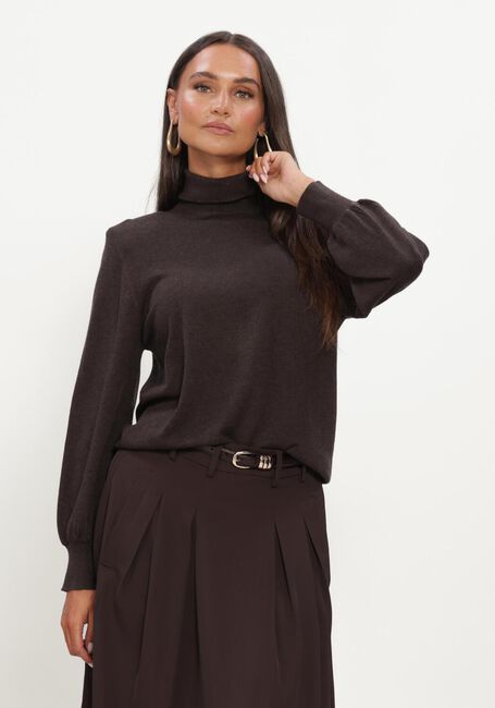 Bruine CO'COUTURE Trui CORYCC PADDED ROLL-NECK KNIT - large