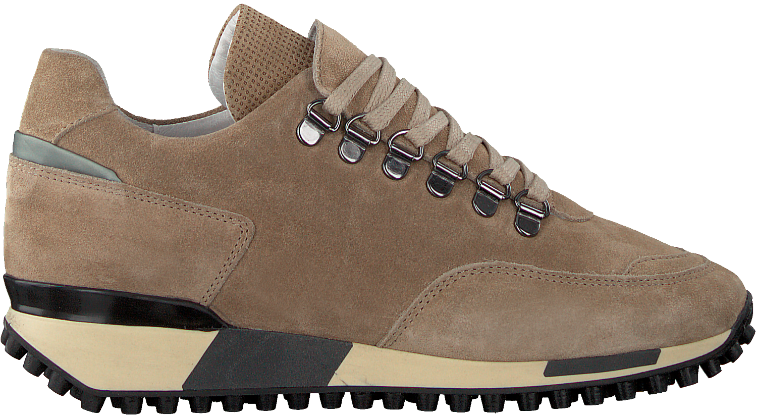 VIA VAI Nora Sam Lage sneakers Dames Beige - Schoenen.nl