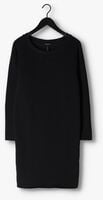 Zwarte 10DAYS Mini jurk BOAT NECK DRESS FLEECE
