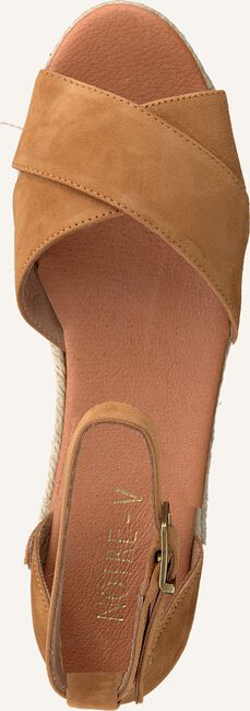 Cognac NOTRE-V Platte sandalen PATTED LEATHER INSOCK Cognac NOTRE-V Platte sandalen PATTED LEATHER INSOCK - large
