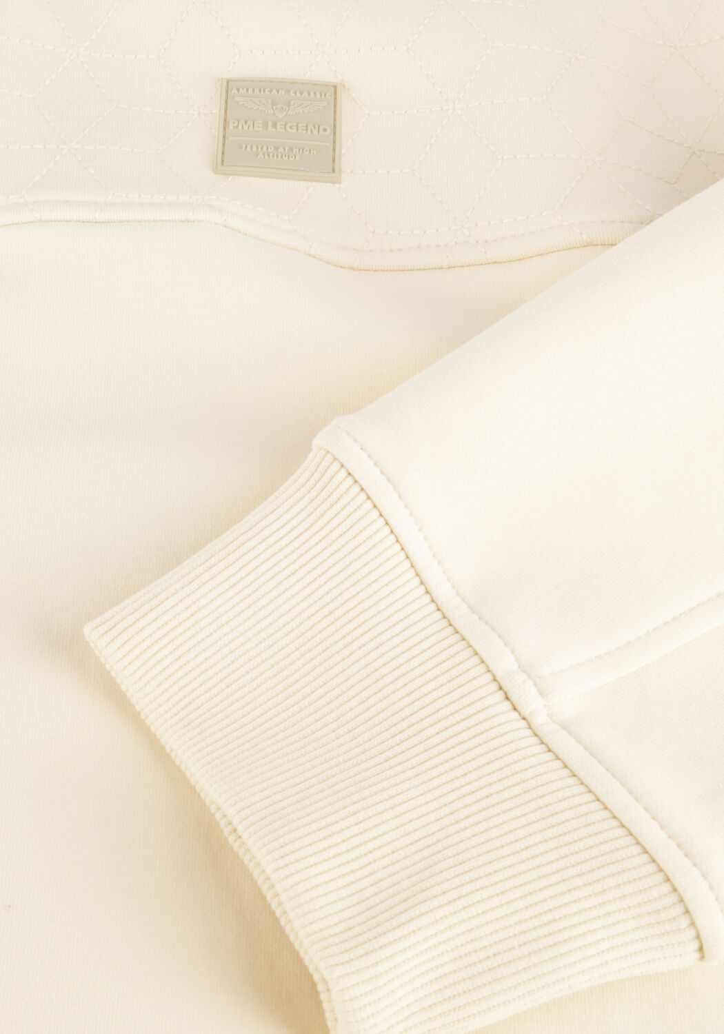 Beige PME LEGEND Vest INTERLOCK SWEAT - large