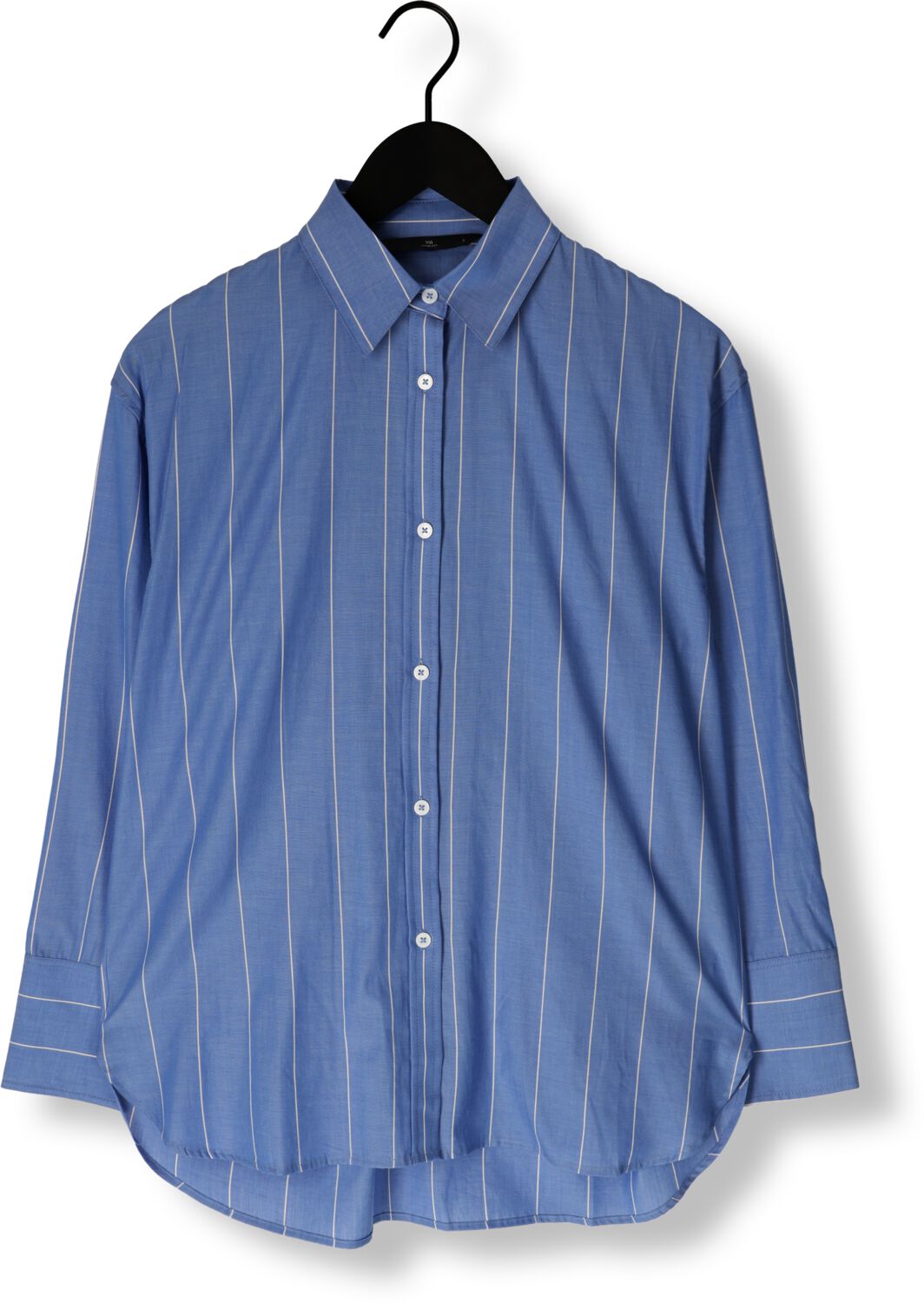 WITHBLACK Dames Blouses Wblnoa Ls Striped Shirt Blauw