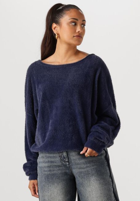 Donkerblauwe NUKUS Trui MATHILDE PULLOVER SOFT - large