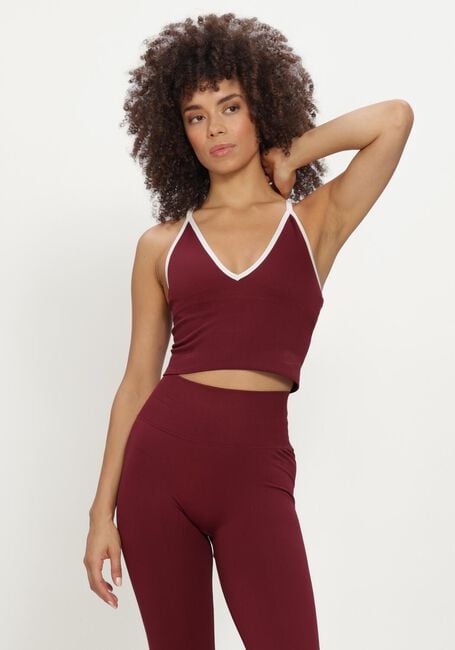 Bordeaux AIM'N Top SHAPE SEAMLESS CROSS BACK BRALETTE - large