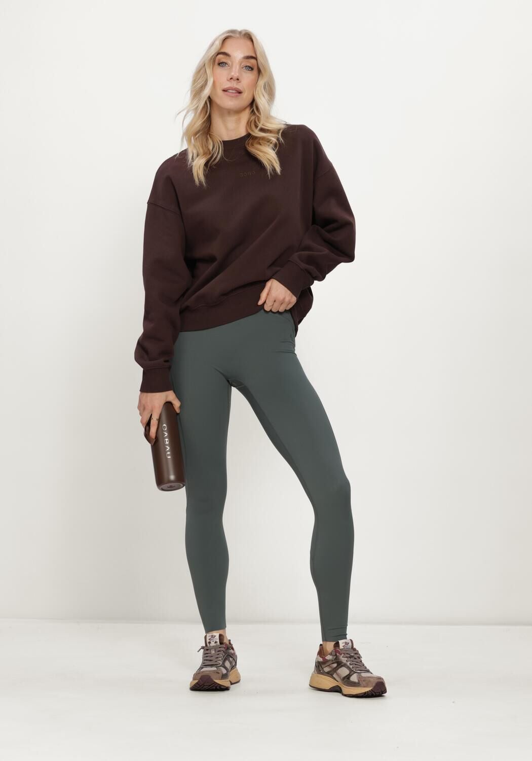 BJORN BORG Dames Broeken Borg Sleek Tights Groen