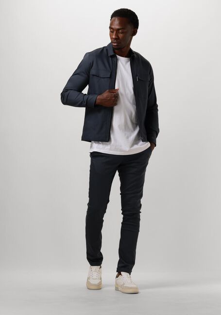 Blauwe CAST IRON Overshirt LONG SLEEVE SHIRT OVERSHIRT REGULAR FIT - large