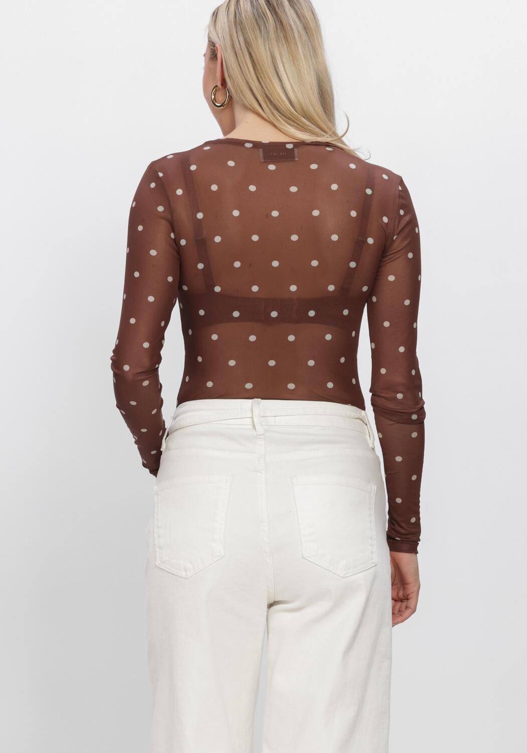 Bruine NEO NOIR Blouses ELLA DOT BLOUSE - large