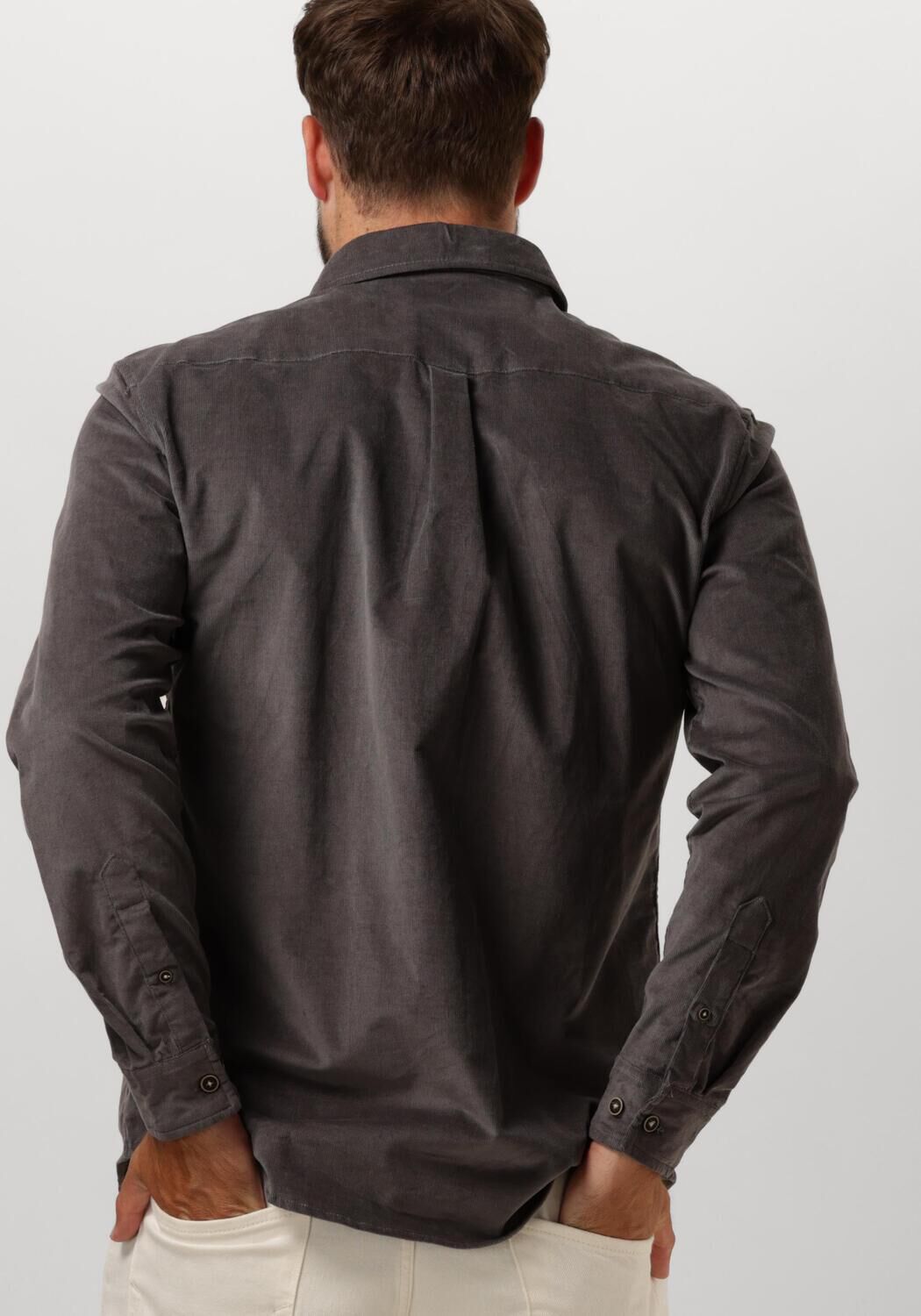 ANERKJENDT Heren Overhemden Akleif Solid Cord Shirt Grijs