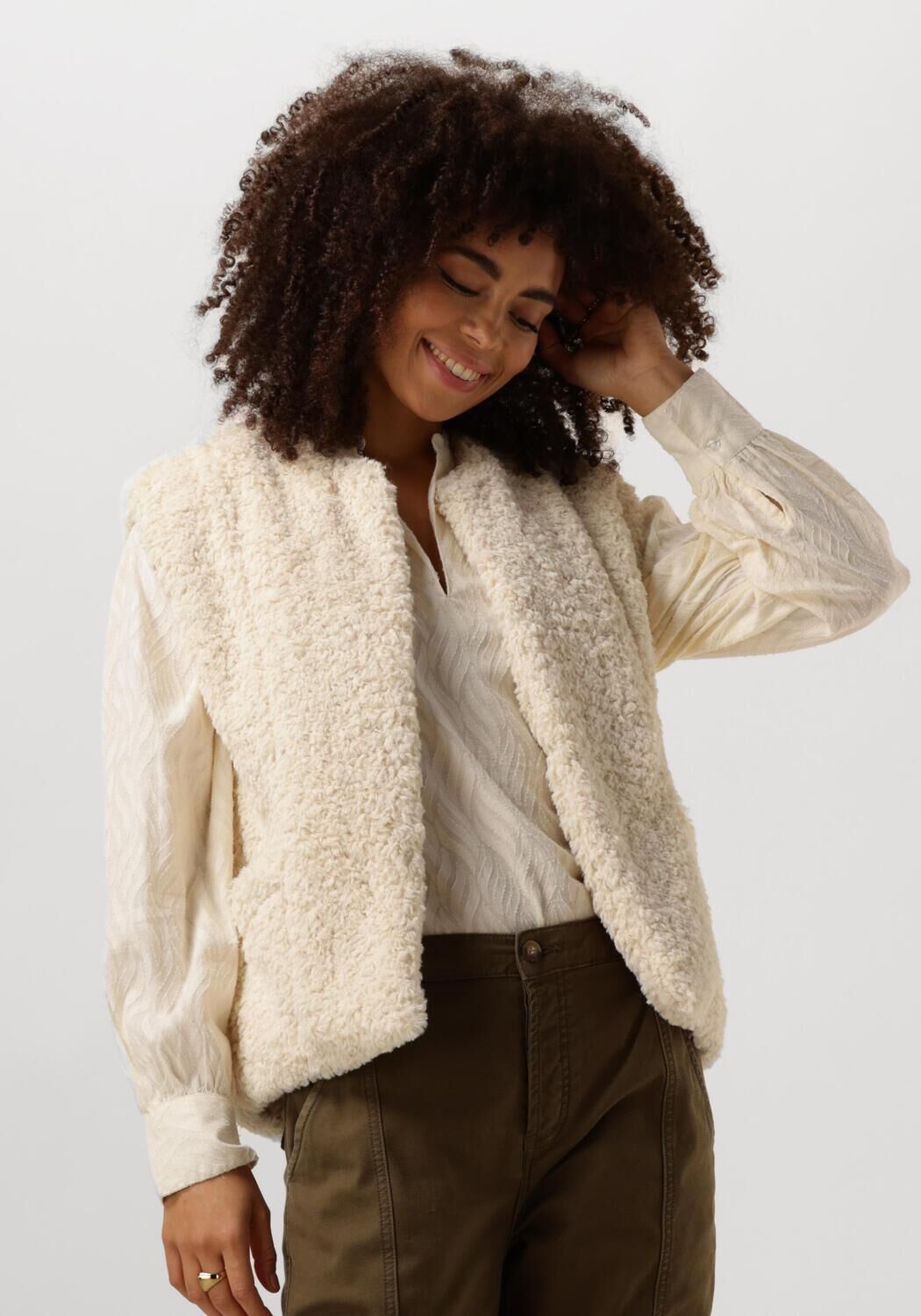 CIRCLE OF TRUST Dames Blazers Ariana Gilet Ecru