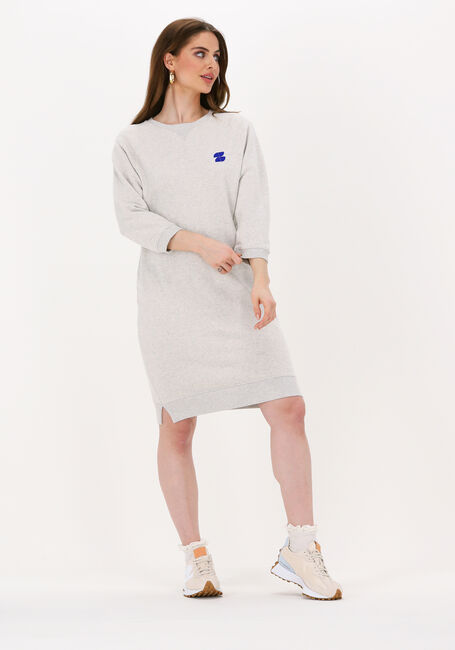 Lichtgrijze BY-BAR Mini jurk FIENE SWEAT DRESS - large