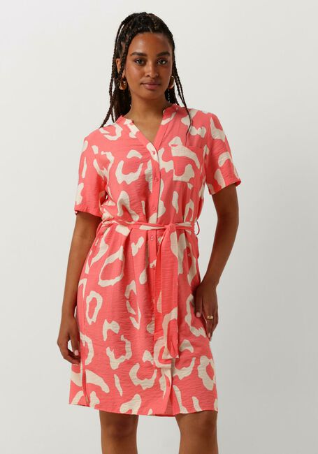 Oranje OBJECT Mini jurk OBJJACIRA S/S SHIRT DRESS NOOS - large
