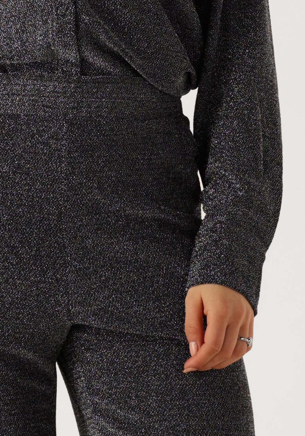 Y.A.S. Dames Broeken Yastikka Hw Glitter Pants Zilver