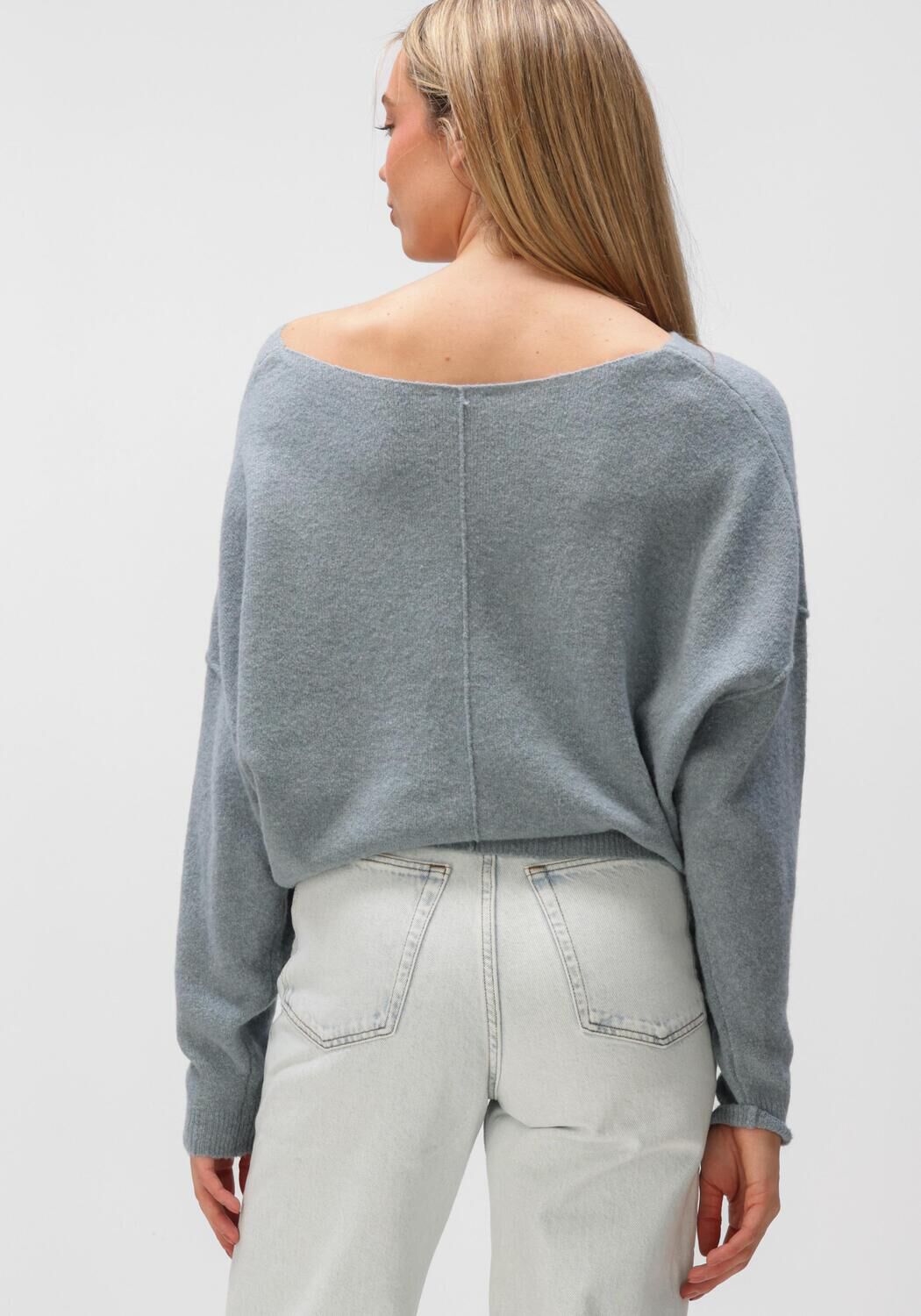 Lichtblauwe AMERICAN VINTAGE Vest DAMSVILLE - large