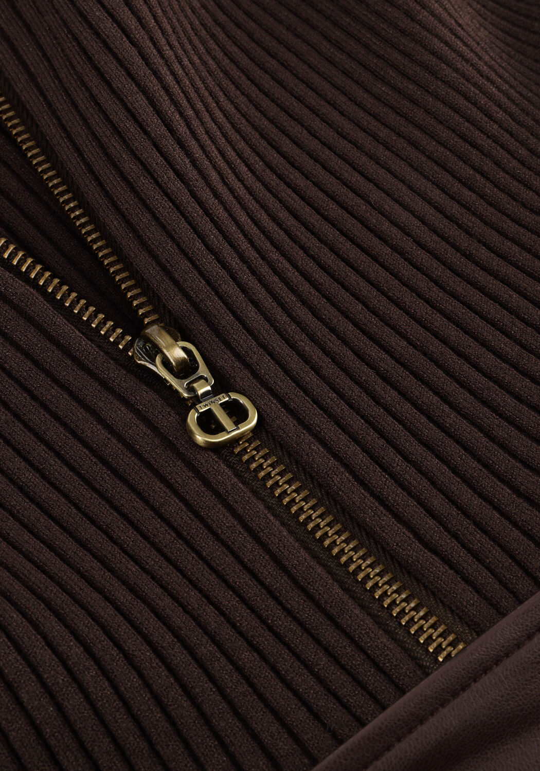 Bruine TWINSET MILANO Midi jurk 252TT3560 - large